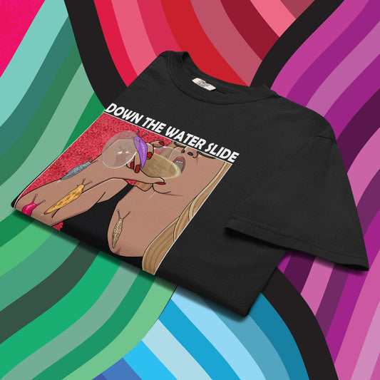 Down the water slide - unisex t-shirt