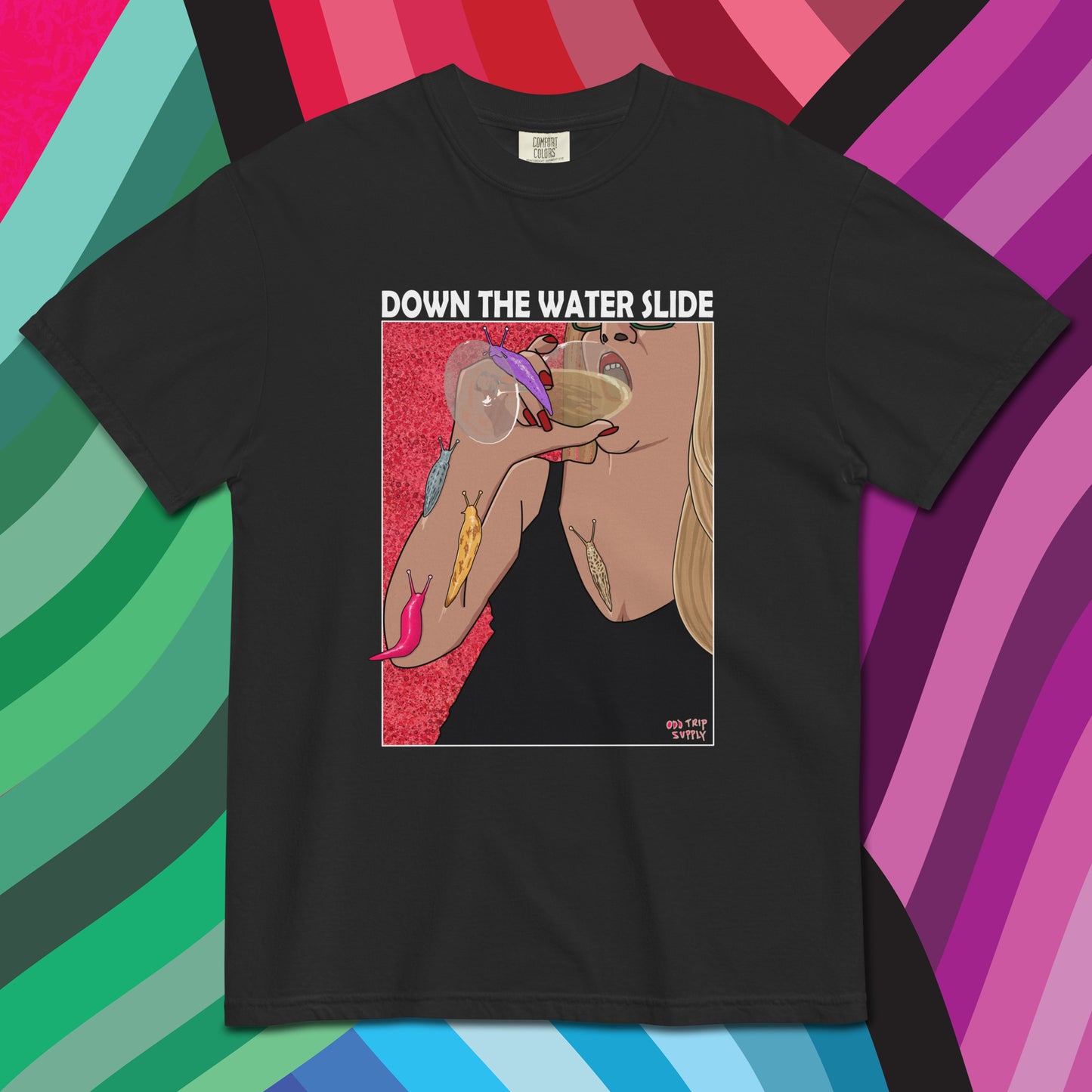 Down the water slide - unisex t-shirt